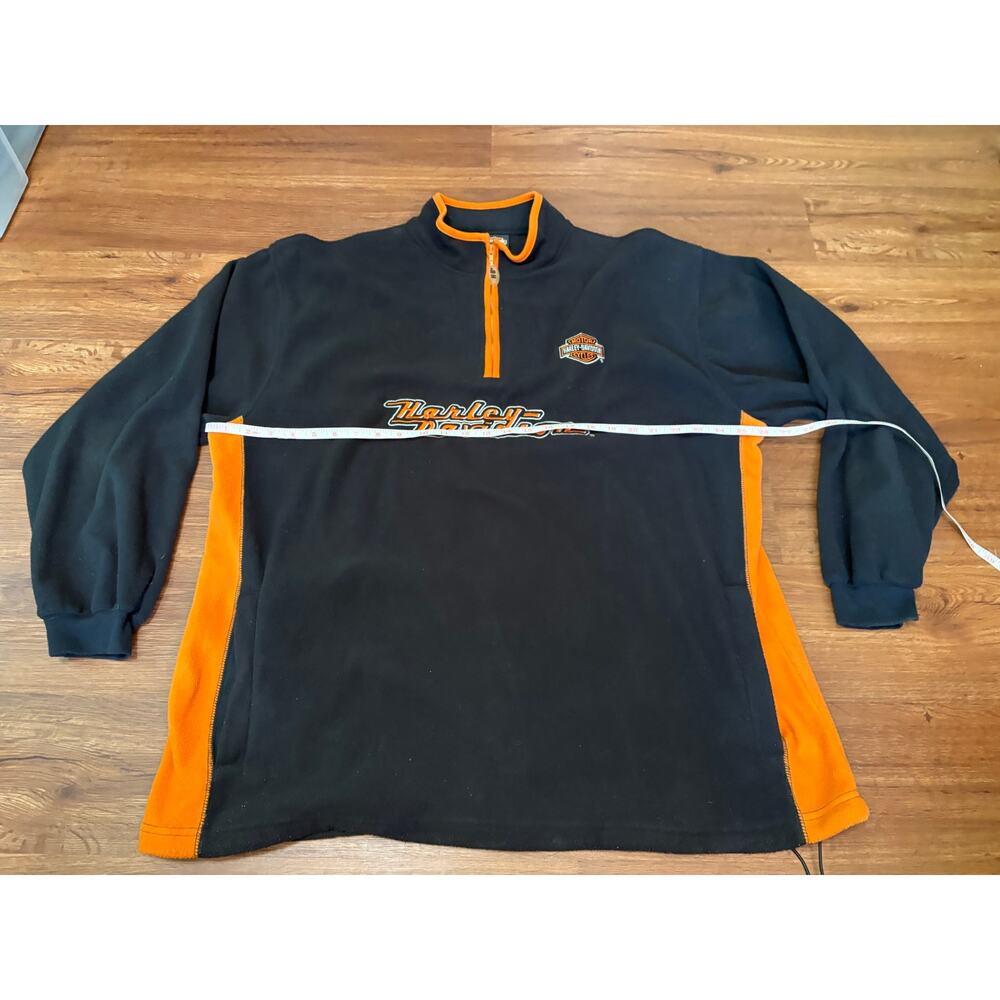 Cape Fear Harley Davidson XL Long Sleeve Fleece Pullover Quarter Zip